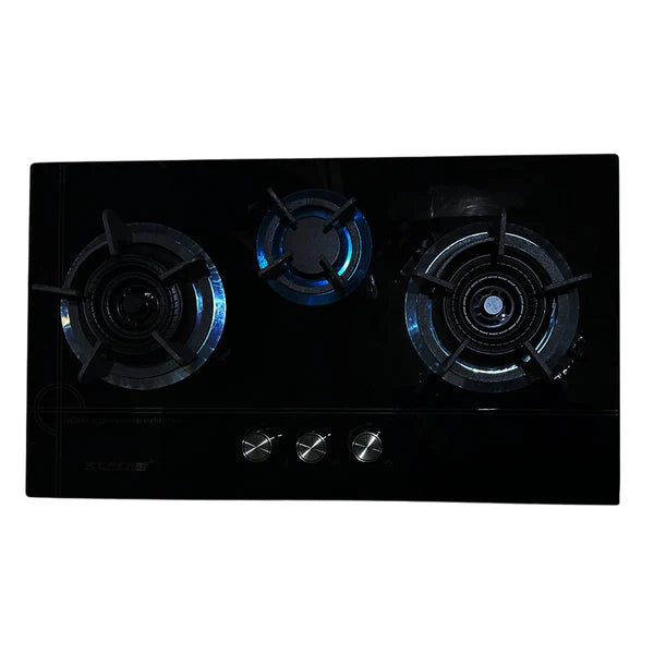 XTREME 3BURNER GLASS HOB Model XT 518