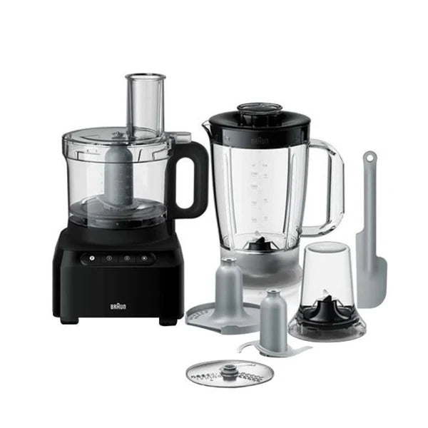 BRAUN PureEase Food Processor Model FP 3132 BK – Compact & Multi-Functional Kitchen Appliance