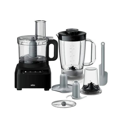BRAUN PureEase Food Processor Model FP 3132 BK – Compact & Multi-Functional Kitchen Appliance