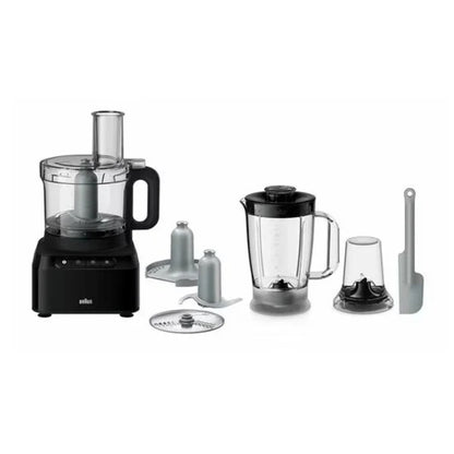 BRAUN PureEase Food Processor Model FP 3132 BK – Compact & Multi-Functional Kitchen Appliance